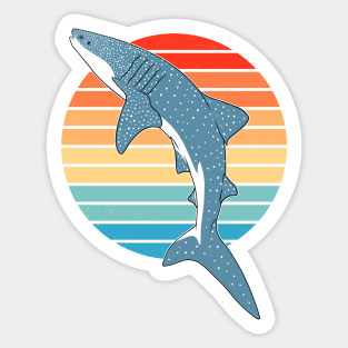 Whale Sharks Vintage Sunset Sticker